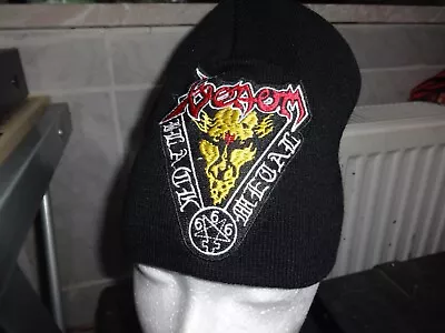 Buy Venom Embroidered Beanie Mutze Black Metal Bathory Midnight Taake • 15.51£