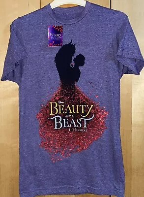 Buy Beauty & The Beast The Musical Purple T Shirt Size XS Disney Short Sleeve BNWT • 7.99£