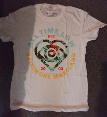 Buy All Time Low T Shirt Rare Band Rock Merch Tee Size Large White • 14.50£