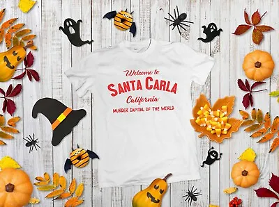 Buy Welcome To Santa Carla T-Shirt - Film The Lost Boys Tee Top Funny Halloween  • 9.99£
