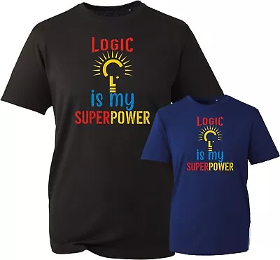 Buy Logic Is My Super Power T-Shirt, Logic Awareness Tee, Logical Superhero T-Shirt • 11.99£
