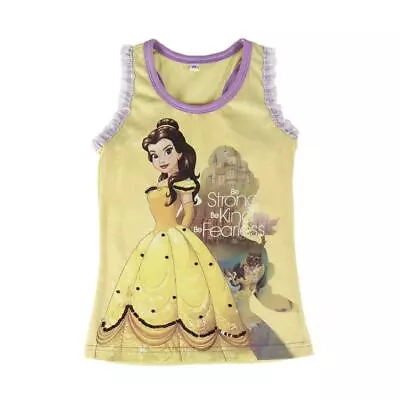 Buy Disney Princess Beauty And The Beast Lacy Sleeveless Cotton Top • 3.32£