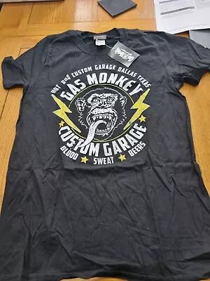 Buy Official Size S Gas Monkey Garage  Mens Black /yellow T-shirt  Bnwt • 5.99£