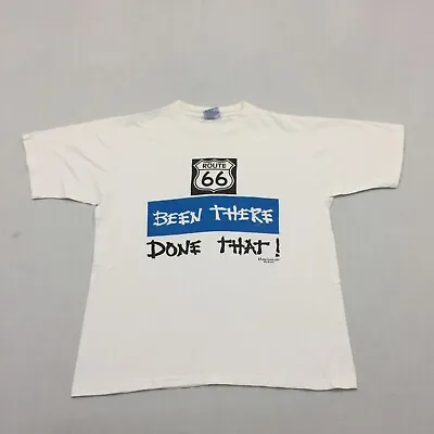 Buy Vintage Route 66 T-Shirt Mens Large Tee Single Stitch White (L) • 8.49£