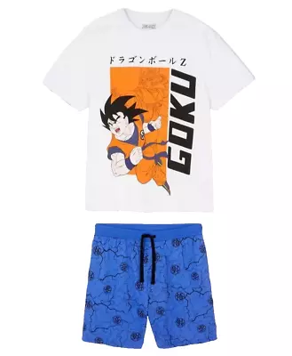 Buy Dragon Ball Z Goku Men's Tshirt & Shorts Pyjama Set UK Sizes XS-2XL • 23.99£
