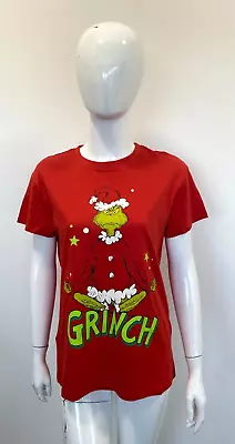 Buy Christmas T Shirt The Grinch Ladies Sizes Small & Large Red Cropp XBN001 NG • 8£