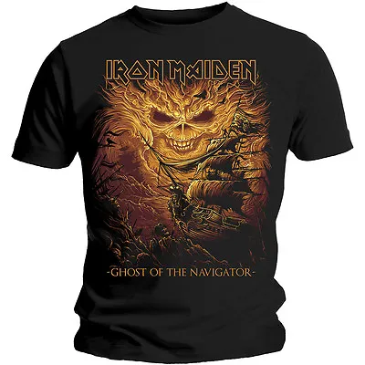 Buy Iron Maiden T Shirt Ghost Of The Navigator Official Mens Black Legacy Beast NEW • 14.94£