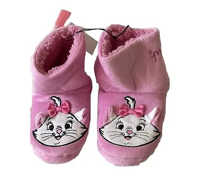 Buy Girls Disney The Aristocats Marie Slipper Boots Pink Size 8-9 • 9.99£
