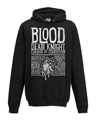 Buy World Of Warcraft / RPG Inspired BLOOD DEATH KNIGHT Hoodie - Unisex / Mens • 39.99£