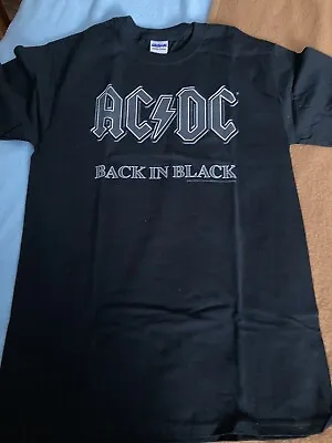 Buy AC/DC Back In Black Tour Merch,  Size S BRAND NEW NEVER WORN • 7.99£