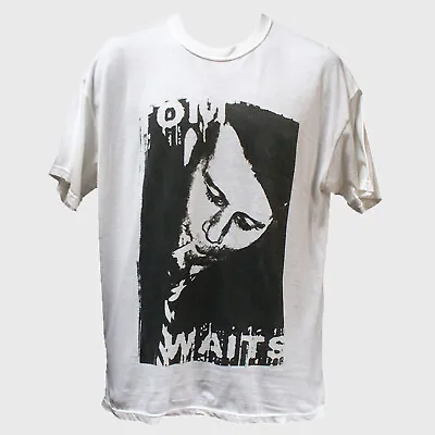 Buy Tom Waits Blues Punk Rock Short Sleeve White Unisex T-shirt S-3XL • 14.99£