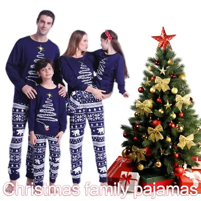 Buy Christmas Pyjamas Family Matching Xmas Nightwear Loungwear Pjs MEN WOMEN BABY • 7.99£