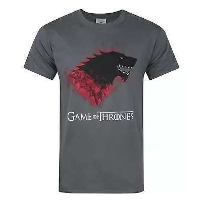 Buy Game Of Thrones Official Mens Stark Bloody Direwolf T-Shirt NS5064 • 16.69£