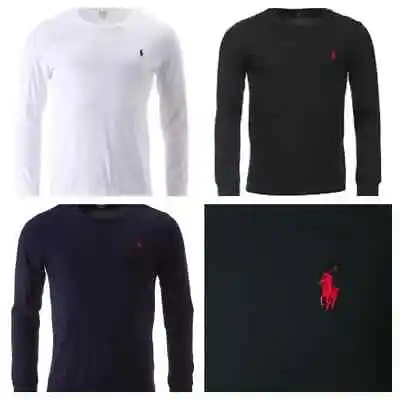 Buy Ralph Lauren Full Sleeve T Shirt Adult Custom Fit Cotton Long Sleeve Tee Top • 17.99£