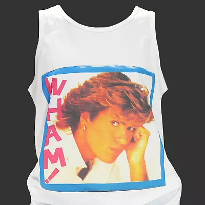 Buy Wham! Pop Dance T-SHIRT Vest Top Unisex White S-2XL • 13.99£