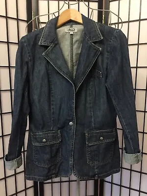 Buy Ober Ladies Denim Jacket, Size 12, Blue, Single Breasted, Excellent Condition • 9.95£