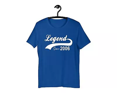 Buy 18th Birthday Gift T-Shirt Legend Since 2006 Shirt 18 Years Men Women Tee Shirt • 9.99£