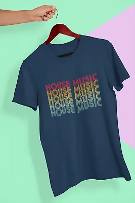 Buy House Music 5 Times Retro Printed Colour T Shirt - Mens, Womens & Kids Sizes • 12.99£