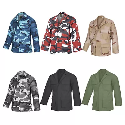 Buy Army Jacket Original US BDU Combat Shirt Light Coat Vintage Military Uniform New • 32.29£