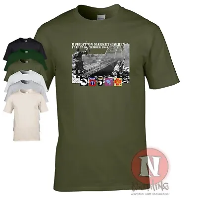 Buy Operation Market Garden T-shirt 80th Anniversary WW2 Arnhem A Bridge Too Far • 15.99£