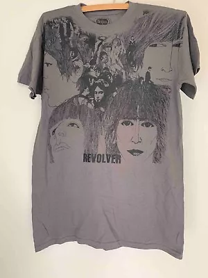 Buy The Beatles Revolver Album T-shirt Dark Grey With Tags Excellent Condition • 13.50£