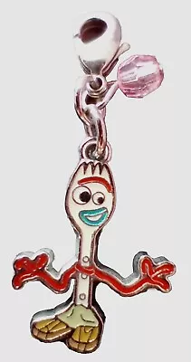 Buy Disney Parks Toy Story Forky Bracelet Charm Zipper Pull With Pink Bead NEW • 14.17£