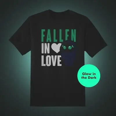 Buy Official Destiny Fallen Baby ‘fallen In Love’ Glow In The Dark Black T-shirt • 24.99£