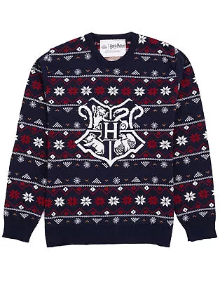 Buy Harry Potter Adults Christmas Jumper Womens Mens Knitted Fairisle Sweater • 32.95£