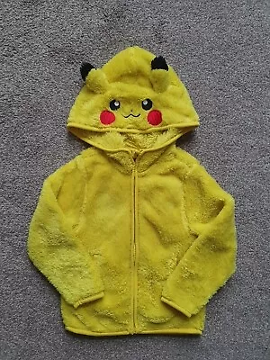 Buy H&M Kids Boys Yellow Pokemon Pikachu Zip-Through Soft Pile Hoodie 2-4 Years • 5£