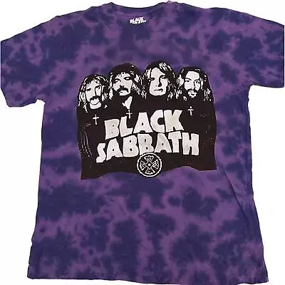 Buy Black Sabbath Band Logo Dye-Wash T-Shirt NEW OFFICIAL • 16.59£