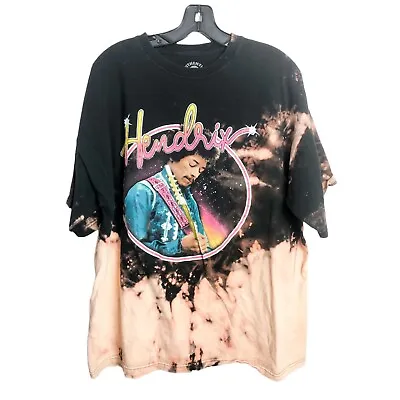 Buy Jimmy Hendrix Split Tie Dye Colorful Graphic T Shirt Womens 2XL Crewneck • 20.79£