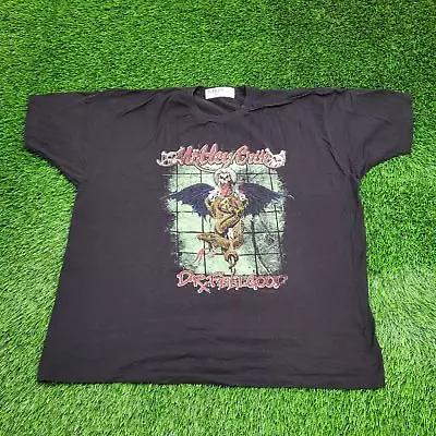 Buy Motley-Crue Skull Band Shirt Womens 3XL-Short 26x27 Dr-Feelgood Hard-Rock Tour • 46.09£