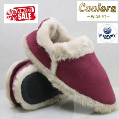 Buy Ladies Memory Foam Winter Fur Comfort Slip On Warm Winter Slippers Bootie Size  • 4.95£