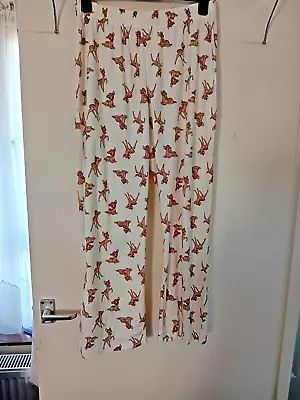 Buy Made By Disney - Ladies Cream  Bambi  Pyjama Trousers/Loungewear  Size UK 12-14 • 4.20£
