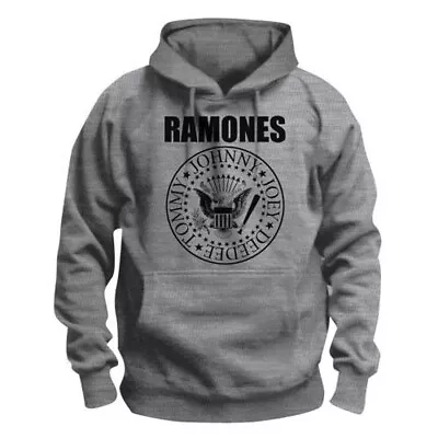 Buy Grey The Ramones Seal Official Hoodie Hooded Top • 32.99£