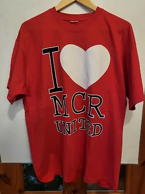 Buy XL United I Love MCR United Red T-Shirt Gift From Manchester  • 6.99£