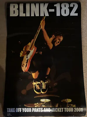 Buy Vintage Blink 182 Take Off Your Pants And Jacket Tour 2001 Poster Nice • 49.13£