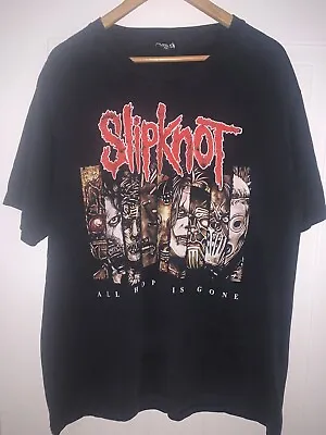 Buy Slipknot All Hope Is Gone RED Rock Of The T-Shirts 100% Cotton Shirt Size XL • 22.99£