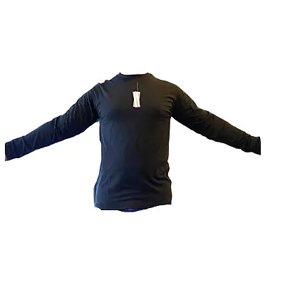 Buy BLACK NEW Cotton Top Full Sleeve Shirt For Sports Gym Training Adult Size MEN  • 9.99£