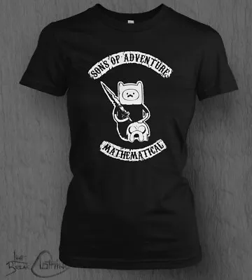 Buy Adventure Time T-Shirt LADY FIT Sons Of Adventure Top Sons Of Anarchy Style Tee • 13.99£