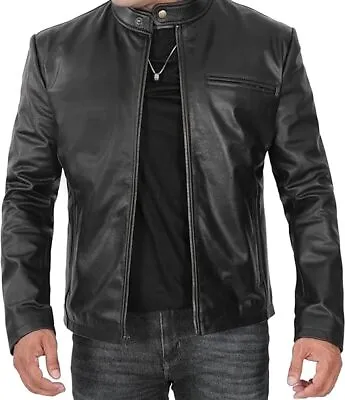 Buy Cowhide Leather Jacket Men - Super Durable Heavy & Soft Leather Jackets For Men • 84.90£