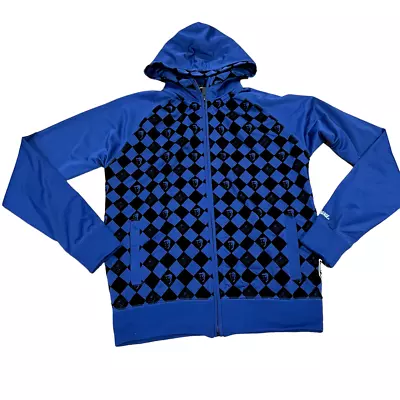 Buy Original Frankie's Garage Men's Long Sleeve Zip Up Blue Jacket Size M • 19.09£
