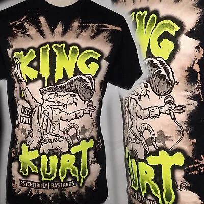 Buy King Kurt 100% Unique Psychobilly Punk  T Shirt Medium Bad Clown Clothing • 16.99£