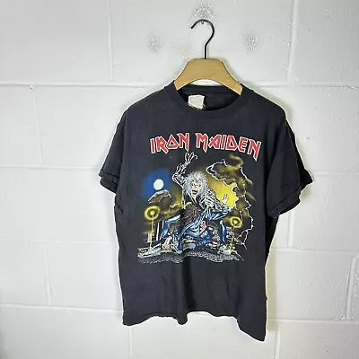 Buy Vintage Iron Maiden Shirt Mens Extra Large Black No Prayer On The Road 1990 Tour • 93.95£