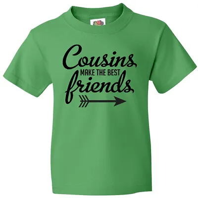 Buy Inktastic Cousins Make The Best Friends With Arrow Youth T-Shirt Reunion Famile • 11.82£