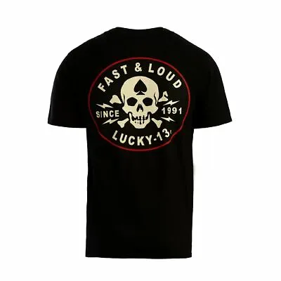 Buy Lucky 13 T-Shirt Fast And Loud  Black • 32.76£