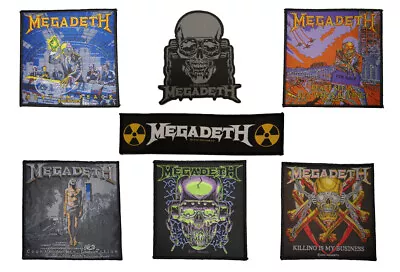 Buy Megadeth - 8 Official Patches (Vic/Rust/Peace Sells/Countdown/Killing/The Sick) • 3£