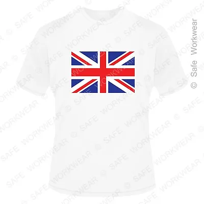 Buy T-Shirt - Union Jack - 100% Cotton - Great Britain - UK Flag Print - Mens Unisex • 7.99£