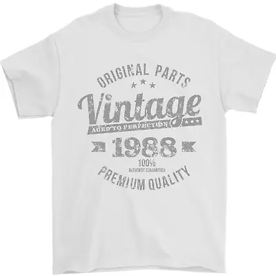 Buy Vintage Year 36th Birthday 1988 Mens T-Shirt 100% Cotton • 7.49£
