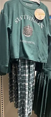 Buy Harry Potter House Slytherin Pyjama Set UK Sizes 6-20 XS-XL • 24.99£